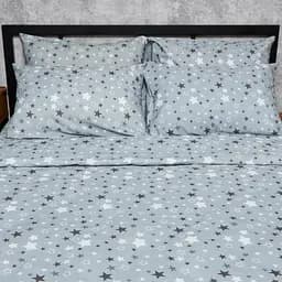Набір наволочок Moon&Star Бязь Gold Люкс Silver Stars 40х40 см 2 шт