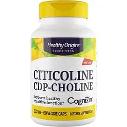 Цитиколин Healthy Origins Cognizin 250 мг 60 вегетарианских капсул