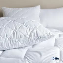 Подушка антиалергенна Ideia H&S Standart Plus 60х60 см + блискавка 25 см біла (8000031091) - мініатюра 7