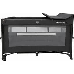 Кровать-манеж VELANO Tino со вторым ярусом и пеленатором Dark grey (46160)