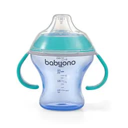 Поїлка непроливайка з м'яким носиком 3+ 180 мл BabyOno М'ятний