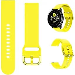 Браслет Watchbands для Samsung Galaxy Watch 4 Classic - желтый силикон размер L ширина крепления 20мм One (W1-5WB50020004091)