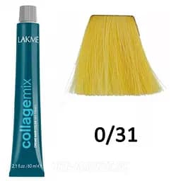 Крем-фарба для волосся Lakme Collage Mix Tones Hair Color відтінок 0/31 (жовтий) 60 мл - мініатюра 2