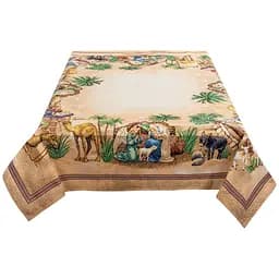 Скатертина новорічна Lefard Home Textile Familia lurex гобеленова 100х100 см (732-315) - мініатюра 2