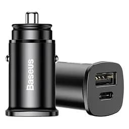 Автозарядне Baseus Square Metal PD 3.0 QC 4.0 + 30 W USB + Type-C CCALL-AS01 - мініатюра 3