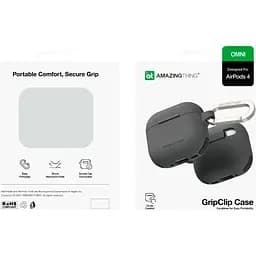 Чохол AmazingThing Omni GripClip Case для Apple AirPods 4 Titan Black (APRO4OMBK) [131102] - мініатюра 4