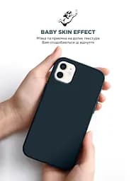 Силиконовый чехол для Apple iPhone 11, ICON2 Case, синий, противоударный, панель, защита всего корпуса, матовая поверхность Soft Touch, выступает над дисплеем, совместим с защитными стеклами и пленками, с микрофиброй, ArmorStandart (ARM60553) - мініатюра 8