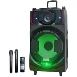 Портативная колонка бумбокс XPRO UF-1151-DT чемодан 100Вт USB SD FM радио Bluetooth 2 микрофона ДУ (UF-1151-DT)