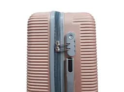 Валіза маленька S ABS-пластик Milano bag 004 56,5×39×24см 40л Рожеве золото - мініатюра 5