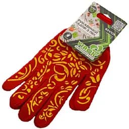 Перчатки Virok садовые из ПВХ 10 класс размер 8 красные (83V105)