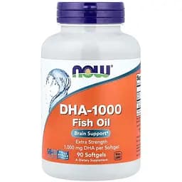 Жирные кислоты NOW DHA 1000, 90 капсул