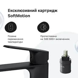 Високий змішувач для умивальника AM.PM Func чорний F8F92022 - мініатюра 4