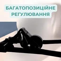 Шезлонг дитячий від народження дитяча гойдалка для немовлят шезлонг качалка + дуга з іграшками темно сірий - мініатюра 4