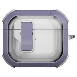 Футляр протиударний Locking Button для навушників Airpods 3 Light Purple