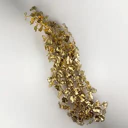 Удлиненная золотая бра во флористических мотивах Line F цвет корпуса золотой