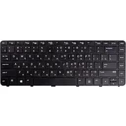 Клавiатура для ноутбука HP Probook 430 G3, 440 G3 чорний, чорний фрейм