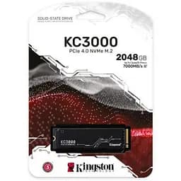Накопичувач SSD M.2 2280 2TB Kingston (SKC3000D/2048G) - мініатюра 4