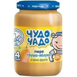 Упаковка пюре Чудо-чадо Груша-Яблуко без цукру 1.02 кг (170 г х 6 шт.) - мініатюра 2