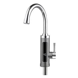 Проточный водонагреватель для кухни поворотный излив датчик температуры 3,3 кВт серый Wezer SDR-A16T