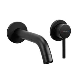 Змішувач для умивальника Rea Owen black + BOX прихованого монтажу REA-B5332 Чорний матовий