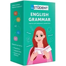 Настольная игра English Student Карточки для изучения английского языка English Student - English Grammar А0-В2 (укр.) (591226029)
