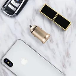 Автомобільний зарядний пристрій T-PHOX Zega 3.1A Dual USB gold - мініатюра 4