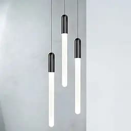 Світильник із підвісною матовою паличкою у чорному корпусі 30х3 см | Арт. A271-30*300 BK | Line F