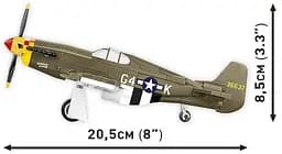 Конструктор дитячий літак Mustang P-51B COBI 5869 - мініатюра 5