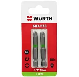 Бита Wurth PH2 1/4IN L110 мм 1 шт. в блистере (1614176739901)