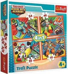 Набір Пазли - (4в1) - "Академія автоботів"