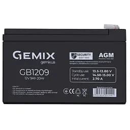 Батарея для ИБП 12В 9Ач Gemix GB1209, 94х65х151 мм