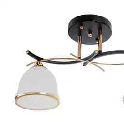 Люстра стельова Brille в коридор E27 60W BK (LK-710S/2) - мініатюра 3