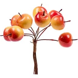 Яблука декоративні Yes! Fun глянцеві 20 мм 9 шт./пучок жовті (974130)