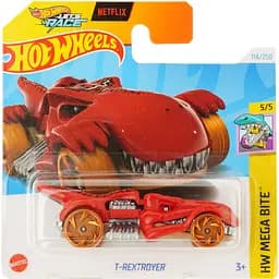 Базовая машинка Hot Wheels HW Mega Bite T-Rextroyer красная (5785) 