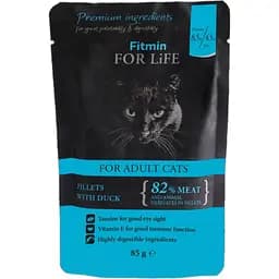 Влажный корм для кошек Fitmin For Life Fillets with Duck 85 г