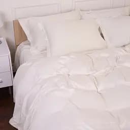 Комплект постільної білизни MirSon Tencel №01 White 160х220 (2200009368479) - мініатюра 3