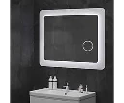 Дзеркало Sanwerk Ультра "Космо Zoom" 88x83 біле, з лінзою (ZU0000163)