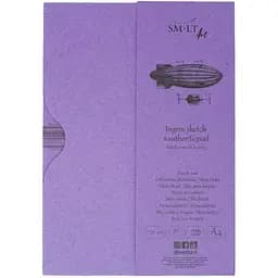 Склейка для эскизов в папке SM-LT Art Authentic (Ingres) А4 130г/м2 30л белая бумага с добавлением хлопка