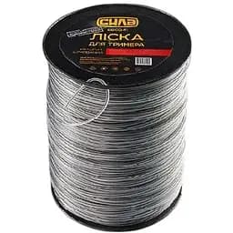 Лiска для тримера Сила 3.0 мм квадрат армований 300 м