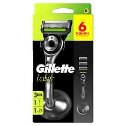 Станок для гоління чоловічий Gillette Labs з 3 змінними картриджами - мініатюра 2