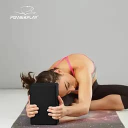 Блоки для йоги Power Play 4006 Yoga Brick EVA 2 штуки, Black - мініатюра 3