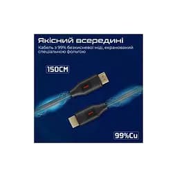 Кабель мультимедійний HDMI to HDMI 1.5m v2.0 black Promate (prolink4k60-150) - мініатюра 4