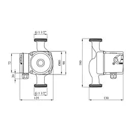 Насос циркуляційний Forwater GPD/UPS 25/6-180 (Grundfos) CV014174 - мініатюра 2