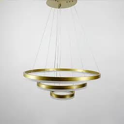 Подвесная люстра в латунном корпусе на три кольца 60, 40 и 20 см Ст. MJ 93-600+400+200 AB | Line F