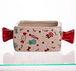 Цукерниця порцелянова Merry Christmas прямокутна 1 л Yiwu CR-1-22