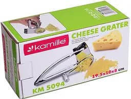 Тертка для сиру механічна Kamille 19.5х10.8 см kuh0009305 - мініатюра 6