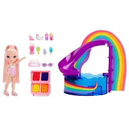 Ігровий набір з лялькою Rainbow High Littles Веселкове свято в басейні з аксесуарами (522249) - мініатюра 5