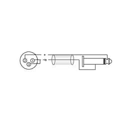 Мікрофонний кабель Jack 6.3 mono — XLR Female Roxtone SMX-J210-L3 3м - мініатюра 2