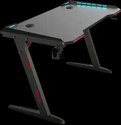 Геймерський комп'ютерний стіл GT Racer T-1226 (120x60x73) Black - мініатюра 2