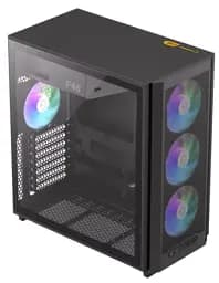 Корпус GameMax F46, Black, без БЖ, Mini Tower, ATX / Micro ATX / Mini ITX, Type-C / 2xUSB 3.0, макс. CPU - 169 мм / VGA - 350 мм, 4x120 мм ARGB, бічна панель із загартованого скла - мініатюра 5